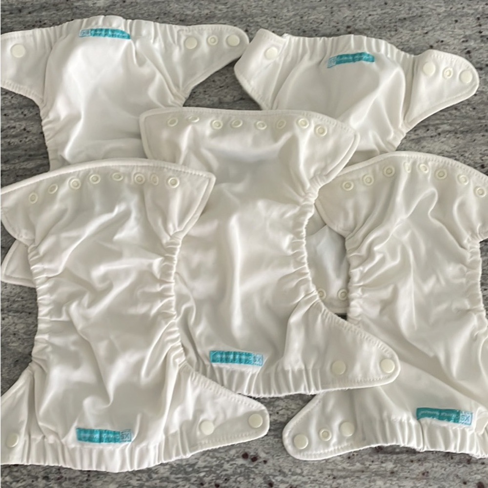 Lot of 6 Charlie Banana NEWBORN Cloth Diapers